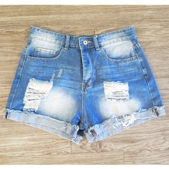 Sexy MISSLOOK Jean Shorts Size L - Picture 1 of 7